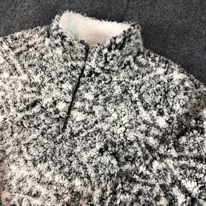Peach Love California Sherpa Fleece Pullover Sweatshirt Print Size L
